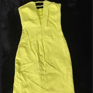 Strapless Neon Dress